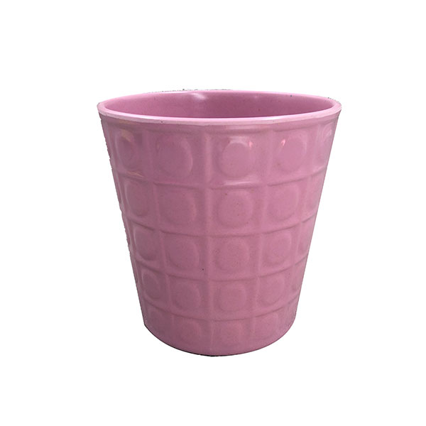 Hot selling eco-friendly biodegradable bamboo powder plant pot