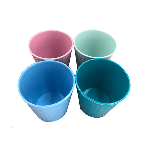 Hot selling eco-friendly biodegradable bamboo powder plant pot