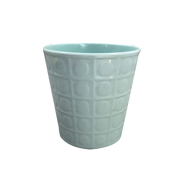 Hot selling eco-friendly biodegradable bamboo powder plant pot