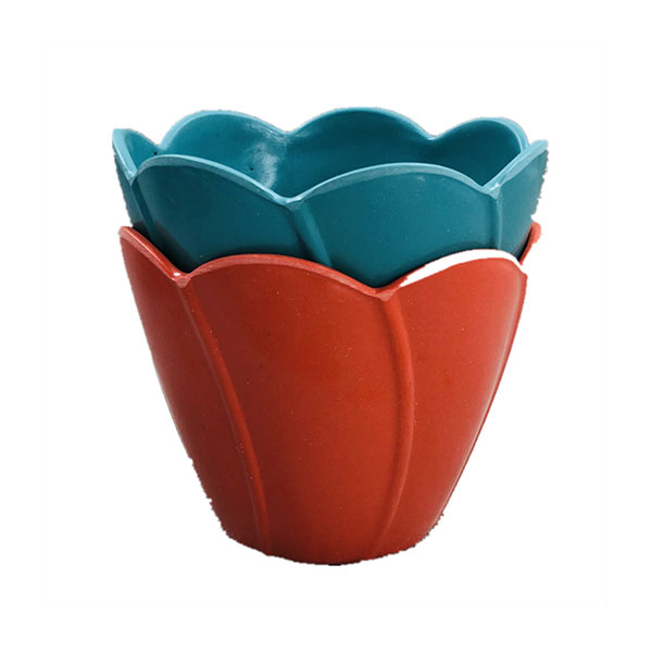 Wholesale biodegradable bamboo fiber flower pot for home hotel