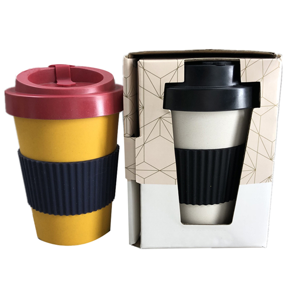 New tasteless reusable take away bamboo fibre coffee mugs cup