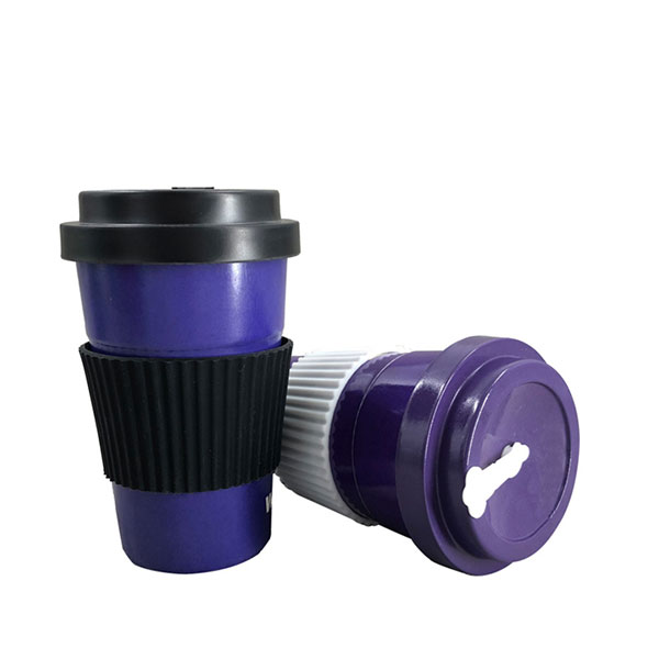 Eco-friendly food grade biodegradable reusable travel bamboo fiber coffee cup