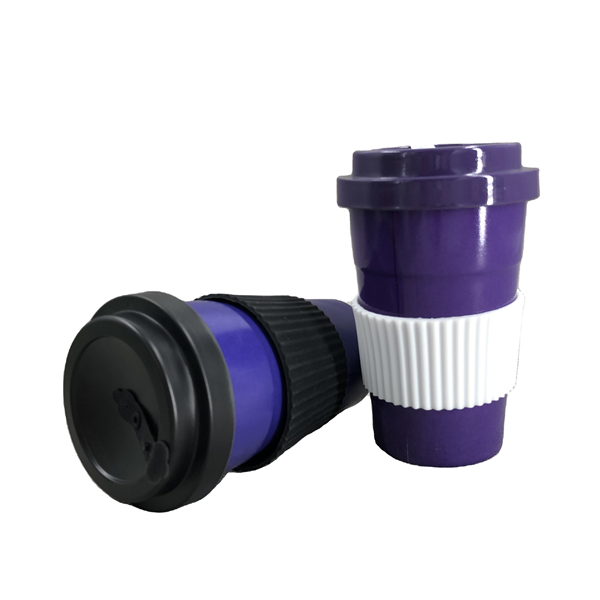 Eco-friendly food grade biodegradable reusable travel bamboo fiber coffee cup