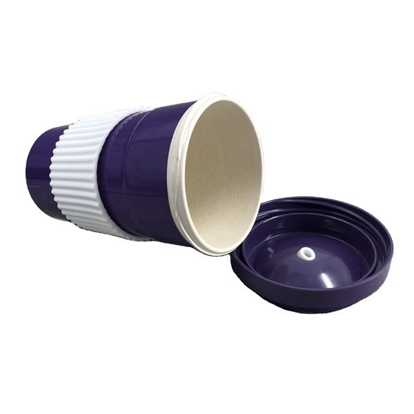 Eco-friendly food grade biodegradable reusable travel bamboo fiber coffee cup