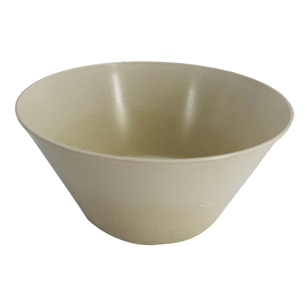 Natural bamboo fiber cup reusable gift salad bowl set