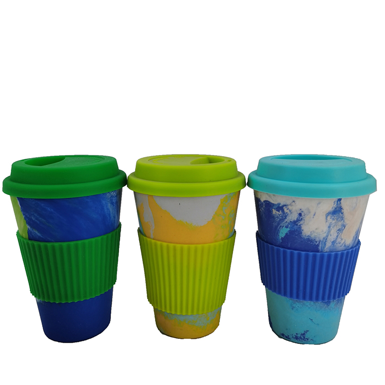 100% natural biodegradable eco friendly keep takeaway bamboo fiber coffee custom printed wholesale cups