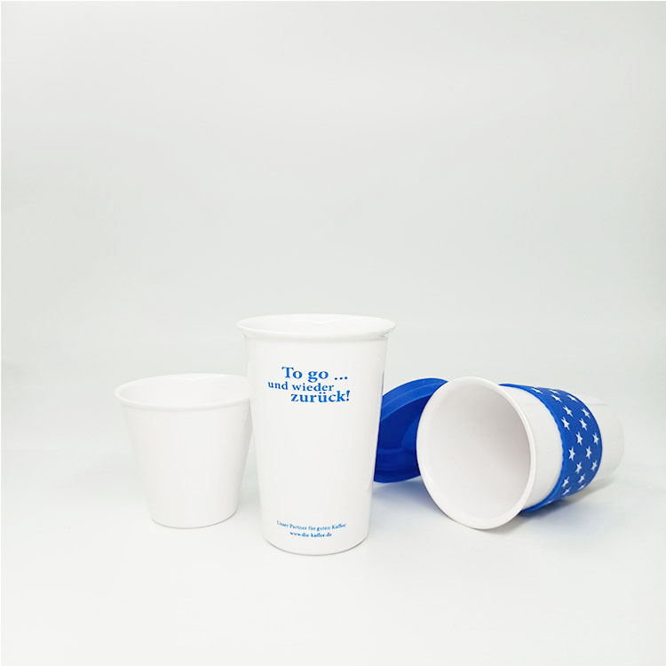 PLA material bamboo fiber cups tableware leisure entertainment sample bamboo fiber degradable cups