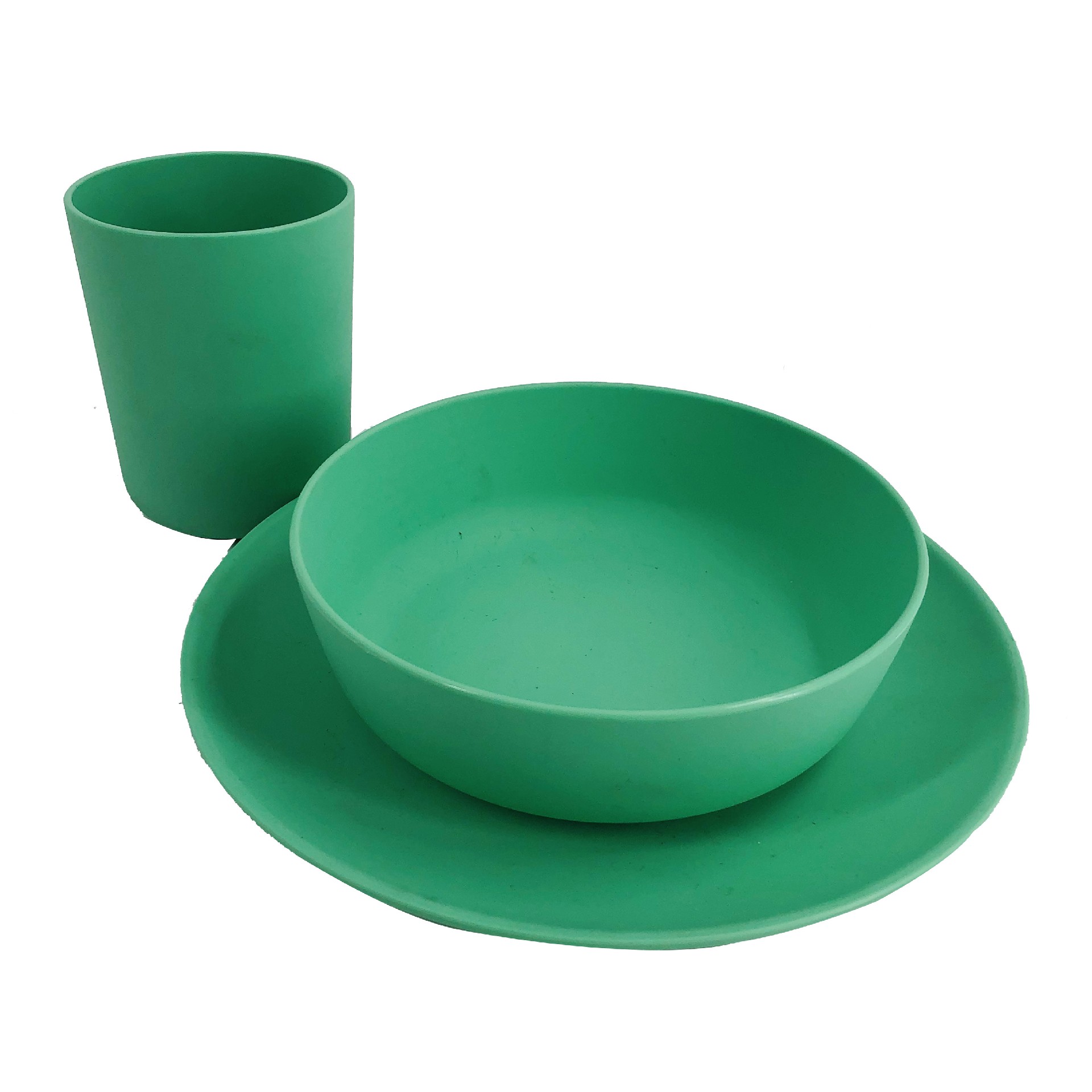 Customized sustainable pla 100% biodegradable bamboo fiber dinnerware party kids tableware set