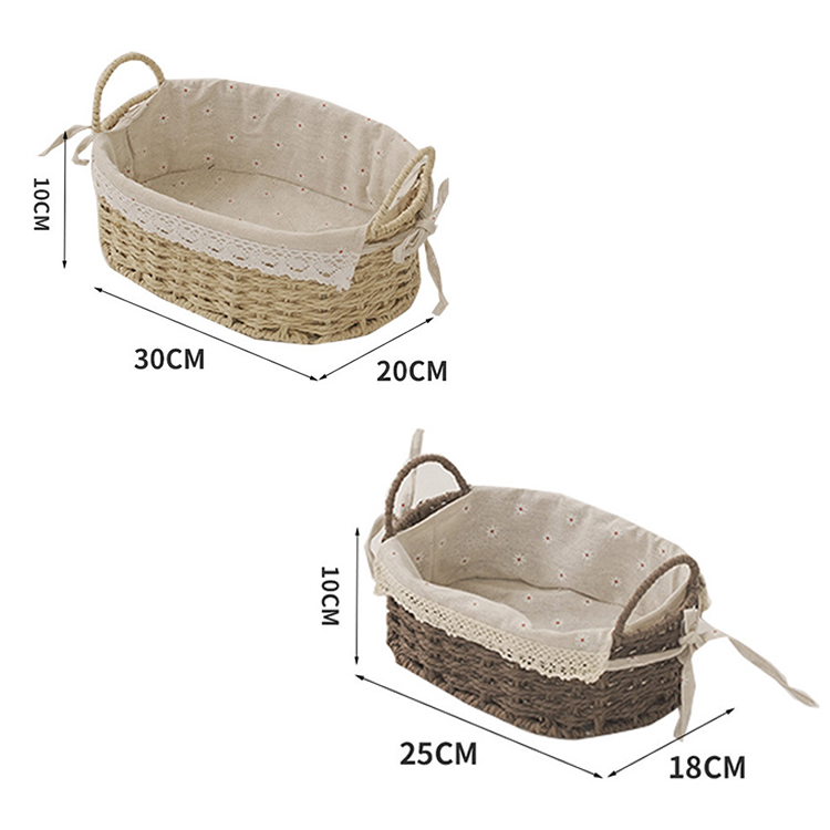 Storage basket straw weaving wholesale sundry storage basket organizer storage basket box