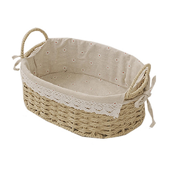 Storage basket straw weaving wholesale sundry storage basket organizer storage basket box