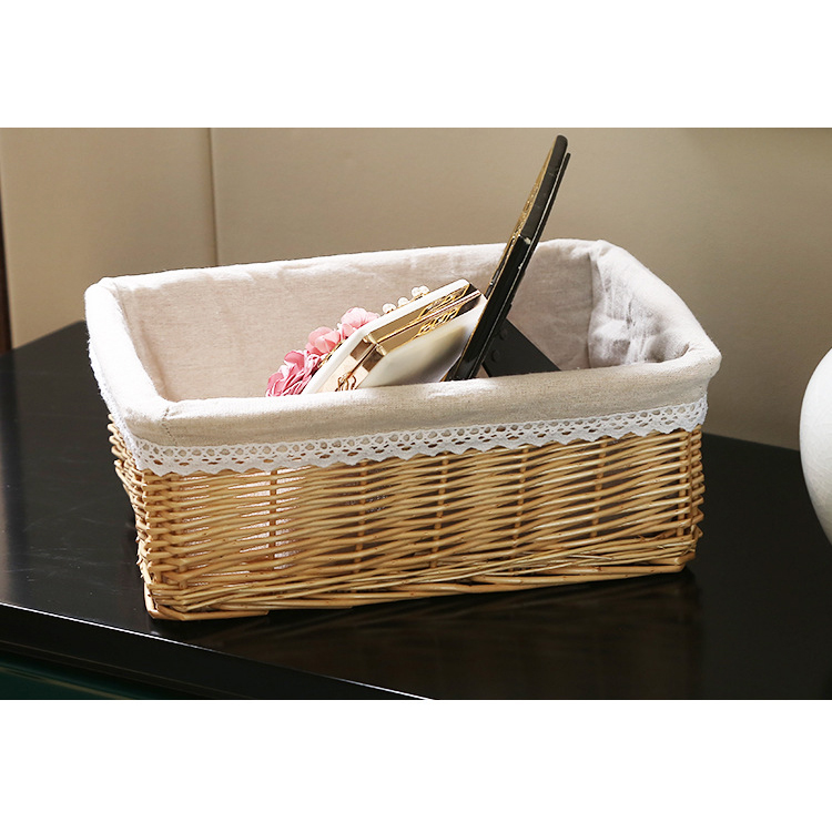 Wicker storage basket kitchen finishing household items snacks sundries dirty laundry basket wicker storage basket