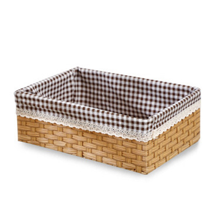 Rattan knitting weaving storage box small storage basket multifunctional storage basket organization