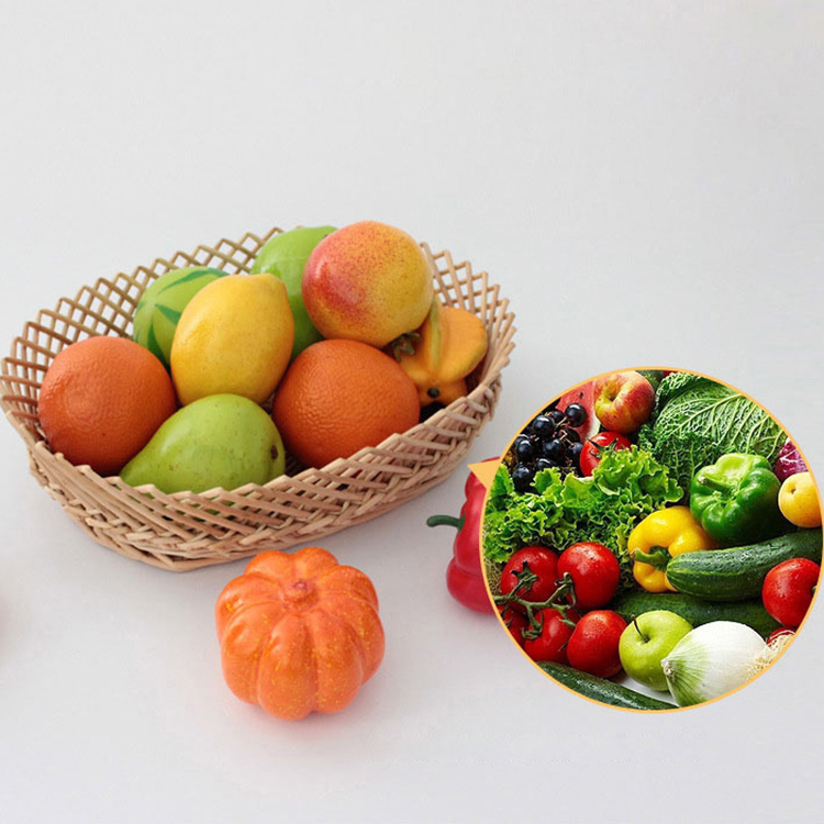 Wicker fruit basket steamed bread pointed storage basket wicker kitchen basket