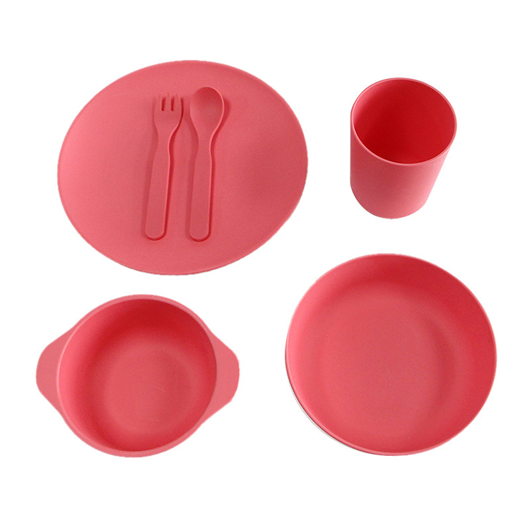 Eco friendly dinner set reusable plant based PLA tableware dinnerware set for party picnic set