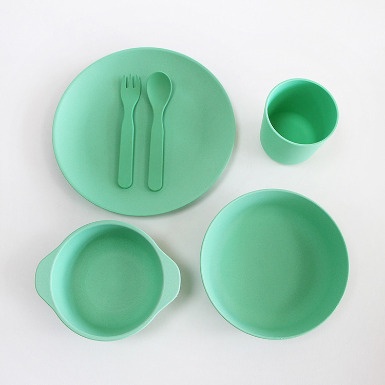 Eco friendly dinner set reusable plant based PLA tableware dinnerware set for party picnic set