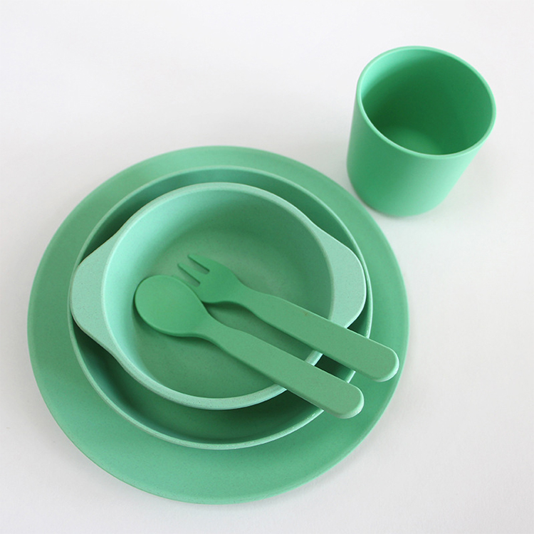 Eco friendly dinner set reusable plant based PLA tableware dinnerware set for party picnic set