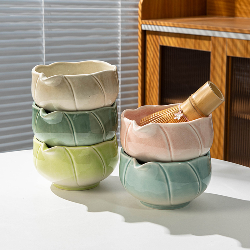 Chinese Style Porcelain Matcha Starter Kit with Tools Tea Whisk Spoon Pick-Light Luxury Home Use Gift