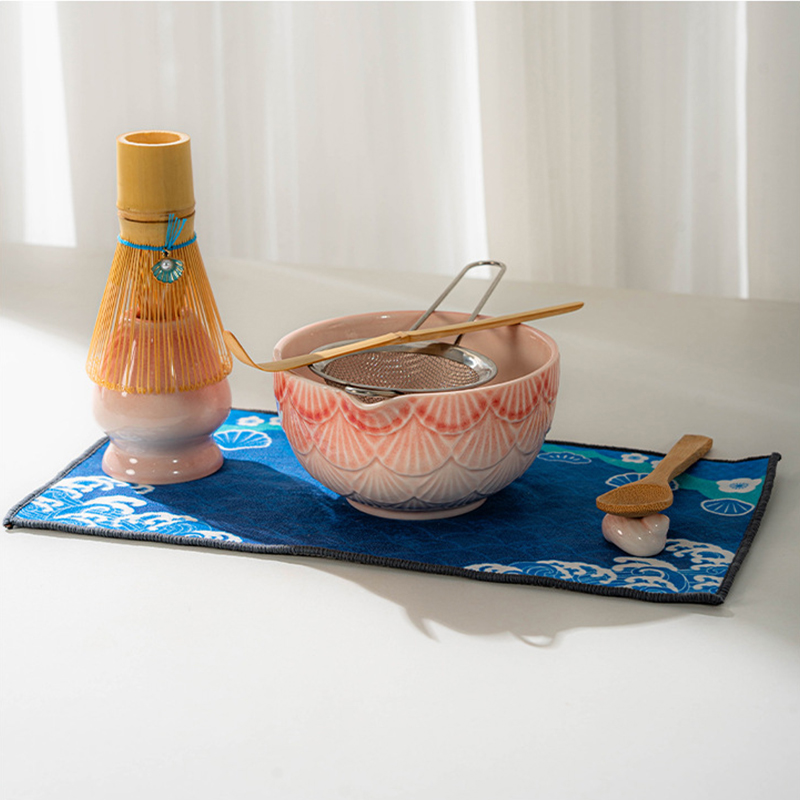 Professional Custom Matcha Tool Set Ceramic Matcha Bowl Set Kitchen Matcha Brewing Set